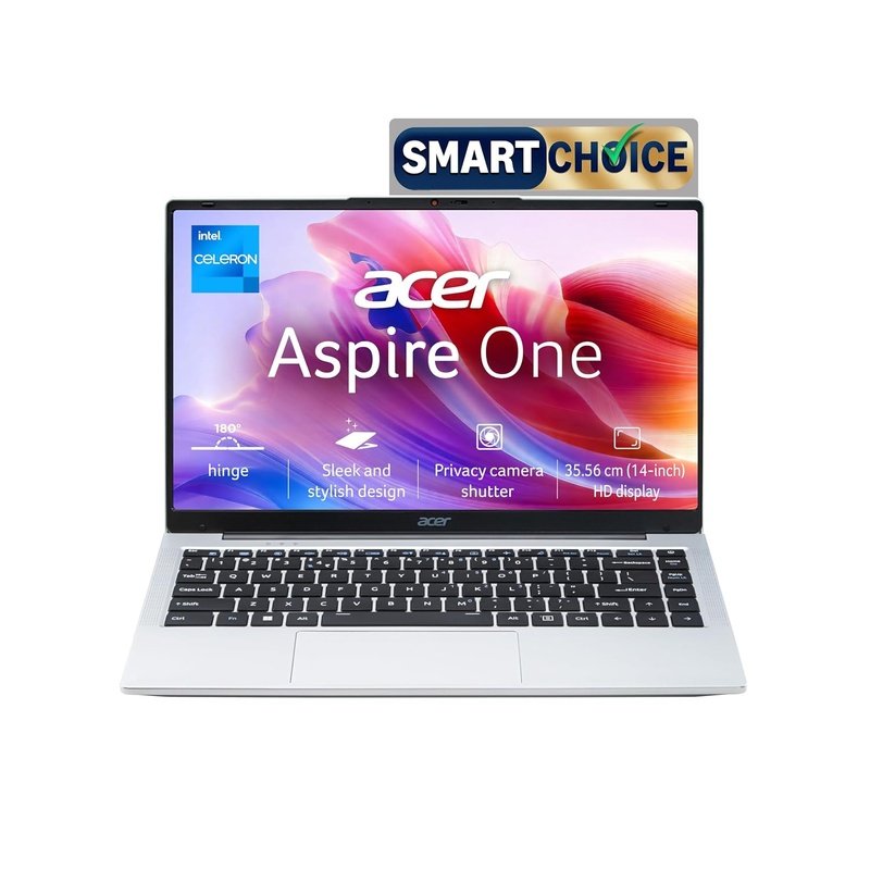 Acer Aspire Lite Intel Core i3/Core 3 14th Gen-100U Processor, Office 2024 + M365 Basic, 8GB RAM/256GB SSD, 15.6"/39.62 cm, FHD IPS Display,Win11Home, Steel Grey, 1.59Kg, AL15-53, Thin & Light Laptop