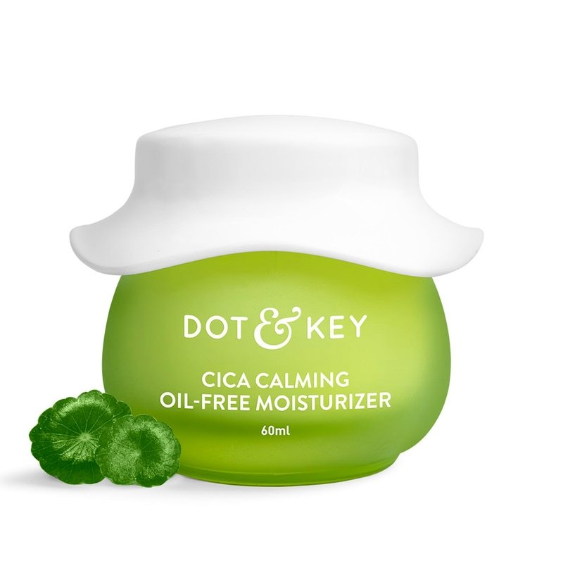 Dot & Key Cica + Niacinamide Oil-Free Gel Moisturizer For Face, Controls Excess Oil, For Oily, Acne-Prone Skin, Reduces Redness & Skin Irritation, Fades Dark Spots & Acne Marks, Non-Sticky, Lightweight, Non-Greasy | 60ml Jar