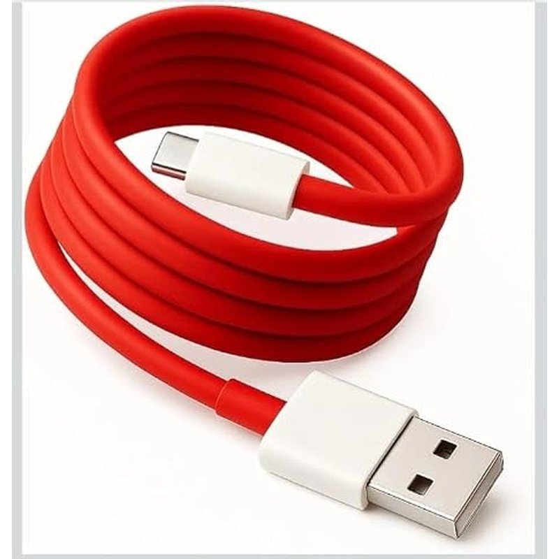 80W SuperVOOC Fast Charging Cable USB A to Type C | 7.3A Rapid Charge Data Cable | Compatible with OnePlus, OPPO, Realme & SuperVOOC Devices | High Speed Sync | Durable Charging Cable | 1 Meter