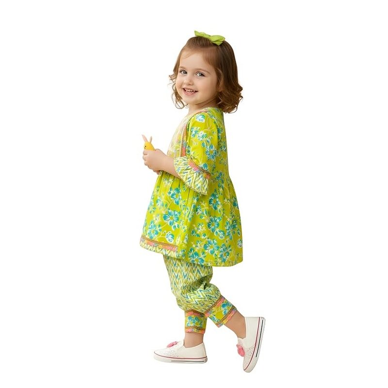 Kids Ethnic Frock & Pyjama Set | For Baby Girls