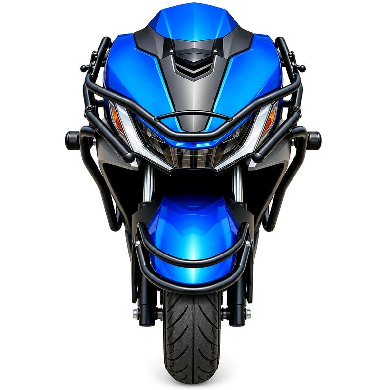 Crash Guard with Frame Slider Compatible with Hero Xoom 125CC BS6 Model | Heavy Duty Steel Body | Side Protection Guard with Frame Sliders & Fittings
