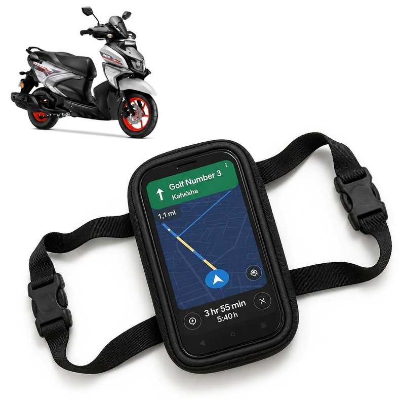 Waterproof Mobile Holder for Scooty & Bike with Touch Screen | Universal Phone Mount Pouch for Activa, Jupiter, Access & All Two Wheelers